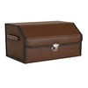 Car Trunk Organizer Leather Storage Box with Lid for Trunk