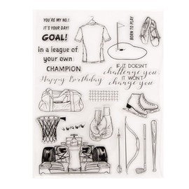 Arbuya Sellos de goma transparentes para hacer tarjetas, decoración y manualidades, álbumes de recortes, sellos de goma para manualidades