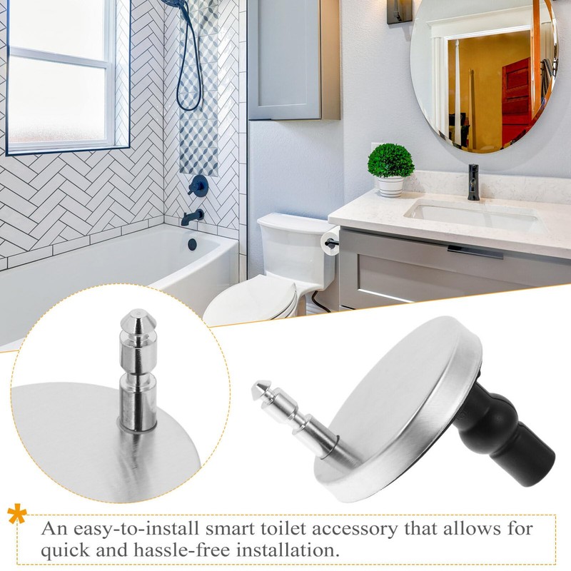 Housoutil 2 Sets Toilet Seat Hinge Toilet Seat Screw Hinges