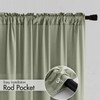 MIULEE Sage Green Privacy Sheer Curtains That Let Light in