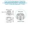 PATIKIL M10x8mm Hex Bolts and Nuts Kit, 10 Set Fine
