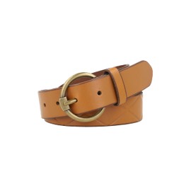 Frye Women's 32mm Leather Belt, Tan Emboss, X-Large