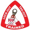 Lockout Tagout Trained 3 Hard Hat Labels Helmet Vinyl Stickers
