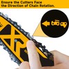 12-Inch Chainsaw Guide Bar and Chain Combo Compatible with DeWalt