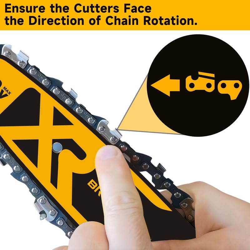 12-Inch Chainsaw Guide Bar and Chain Combo Compatible with DeWalt