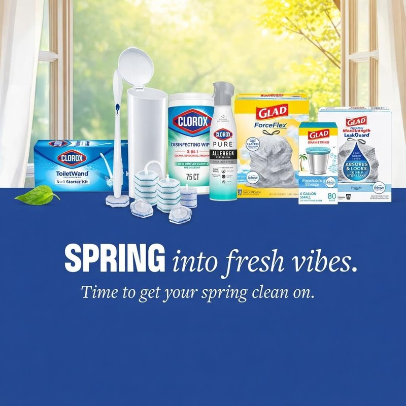 Clorox Disinfecting Cleaning Wipes for Spring Cleaning & Allergy Season,