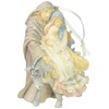 Foundations Holy Family with Donkey Stone Resin Ornament, 4”