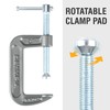 Olympia Tools Heavy Duty Cast Iron C-Clamps with 2-Inch Jaw