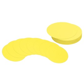 PATIKIL 4 Inch Circle Cardboard, 36 Pieces Round Cut-Out Paper Thick Cardboard Coasters for DIY Craft Projects Classroom Bulletin Board Decoration, Yellow