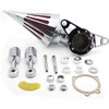 HASkulle Motorcycle Chrome Air Cleaner Filter Compatible with for Harley