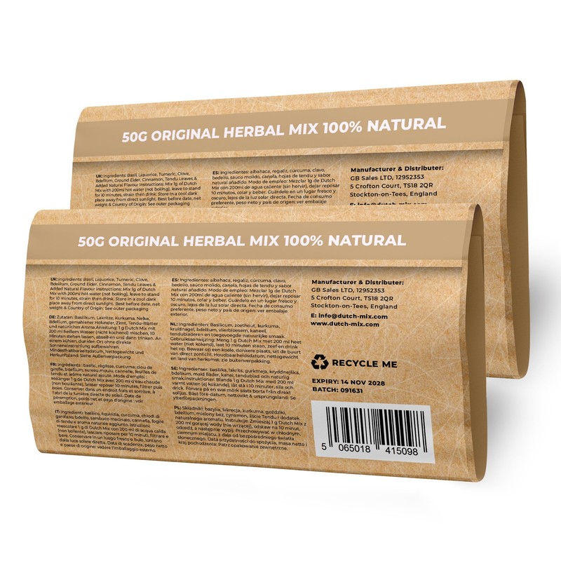 Dutch Mix Original - Stalk-free & Natural - 100g Quality