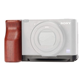 WEPOTO Z fc Handgrip L-Shape Grip for Nikon Z fc Camera,with quick release plate Compatible with Akka,Aluminum alloy base wooden handle -GP-ZVI-R