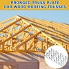 Shimeyao 40 Pcs 2x4 Inch Pronged Truss Mending Plates Galvanized