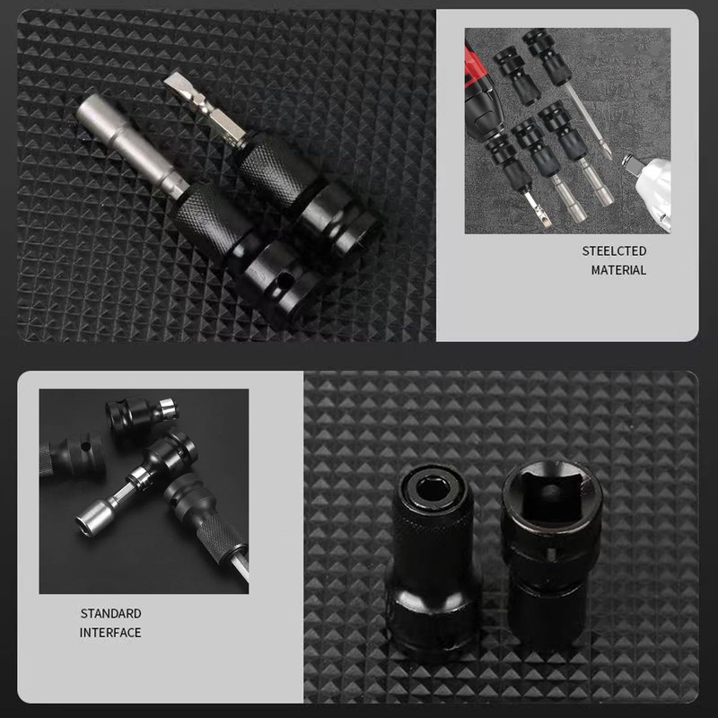 Pack of 2 Impact Wrench Bit Adapter, Bit Holder Socket