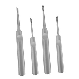 KICHOUSE 4pcs Leather Edge Skiving Tool for Leathercraft Essential Trimming and Beveling Tools for Leatherworking Projects Metal Construction for Durability