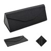SOHUPAC Foldable Glasses Case With Clean Cloth, PU Portable Sunglasses