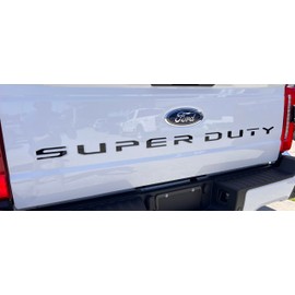 Eurosport Daytona- Compatible with 2023- Current, Super Duty Tailgate Lettering Kit Black