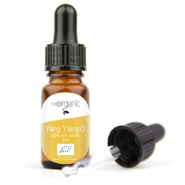 NeoOrganic® Organic Ylang Ylang Oil (Cananga Odorata) 100% Natural Essential Organic Ylang Ylang Oil - Cosmetic for Aroma Care 10 ml