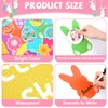 Qyeahkj 60Pcs Easter Bulletin Board Decoration Easter Egg Bunny Cutout