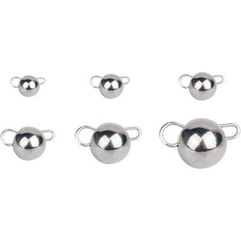 Tungsten Cheburashka Silver Fishing Non Toxic Weights Pack of 3 FISHIN ADDICT (14.0 gram)