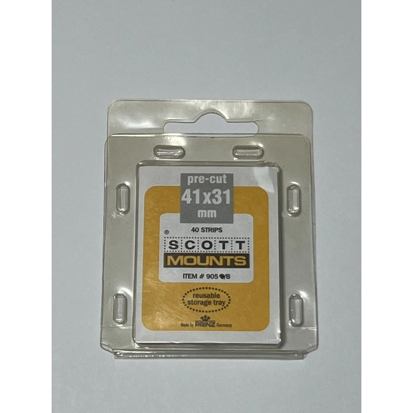Scott/Prinz US Semi-Jumbo Horizontal Stamp Mounts Size: 41x31 Black #905