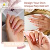 ROSALIND Pink Poly Nail Gel, 60ml/2oz Natural Pink Poly Extension