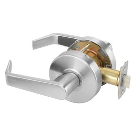 Yale AU4601LN x 626 Cylindrical Lockset, Grade 2, Passage Function, Non-Locking, 2 3/4" Backset, 626 Satin Chrome Finish