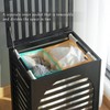 Laundry Hamper with Lid,Bamboo Large Waterproof Clothes Laundry Basket,Removable Washing