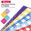 QIKSION Yellow Gingham Tablecloth Disposable 6 Pack, 54 x 108