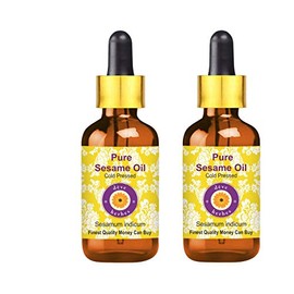 dve herbes dve herbes Pure Sesame Oil (Sesamum indicum) with Glass Dropper Cold Pressed (Pack of two) 100ml X 2 (6.76 oz)