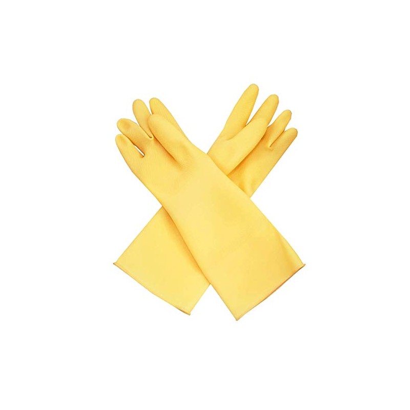 SUNRISE Carnation Latex Glove for Dish washing/Cleaning/Multi Purposes #300 (10)