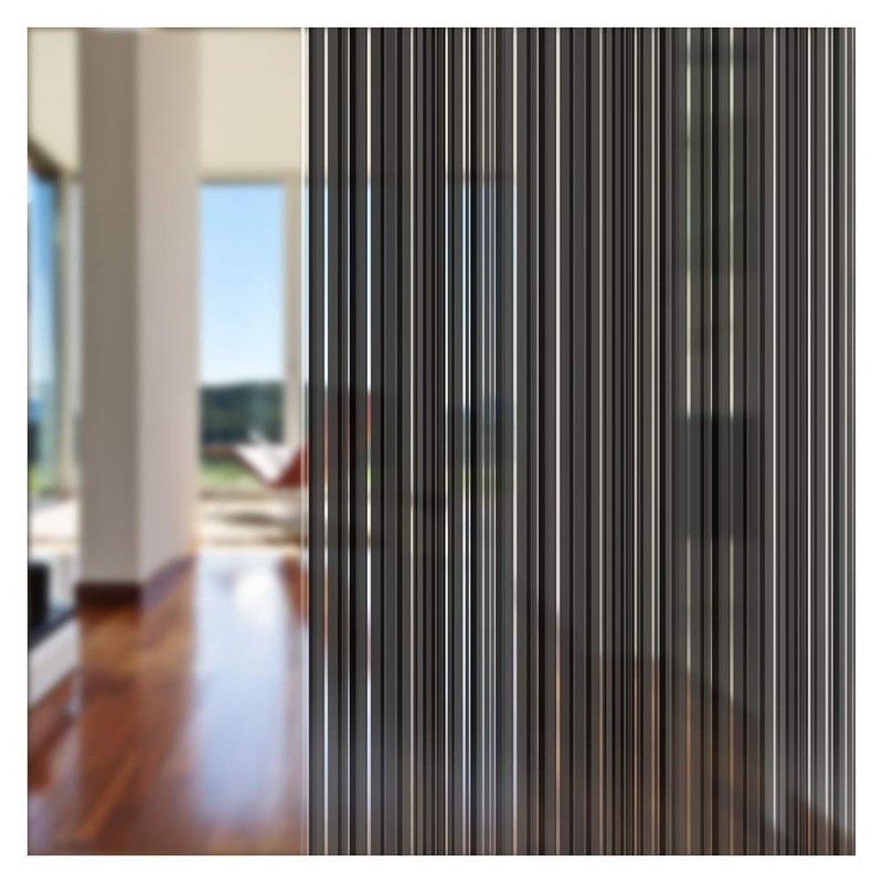 BDF 4BKSTR Decorative Window Film Black Stripe (24in X 7ft)