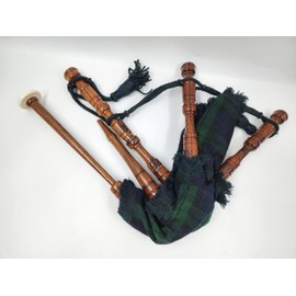 Mini bagpipe Rosewood irish black watch cover cord brown color Starter for beginner junior set comes with 2 free reeds