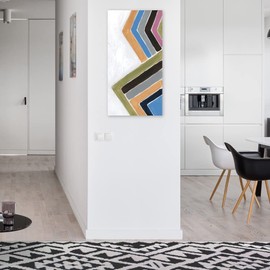 Fine Art Canvas Ullava Dash Canvas Wall Decor by Artist Strawberry Field for Living Room, Bedroom, Bathroom, Kitchen, Office, Bar, Dining & Guest Room - Ready to Hang - 21 in x 40 in