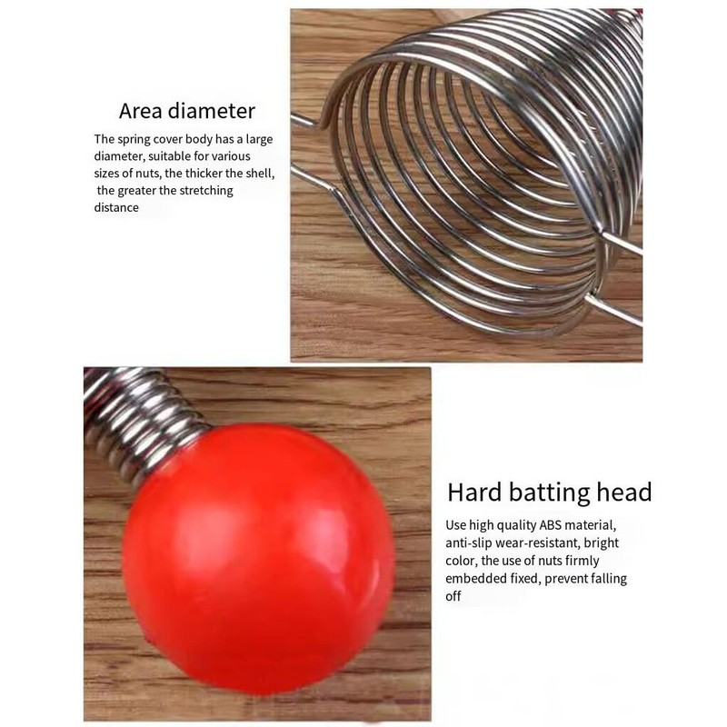 Spring Nutcracker for Walnuts Strong Cracking Power No Sharp Angle