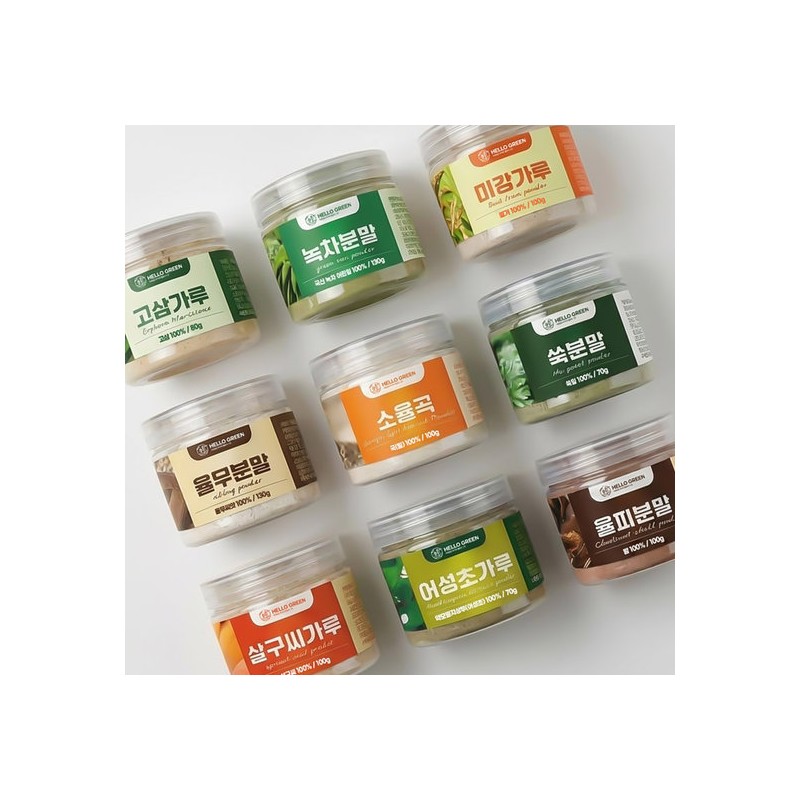 Hello Green 100% Domestic Job's Tears Powder 130g (Container) Powder