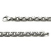 Titanium Men's 5MM Oval Link Necklace Chain 22"