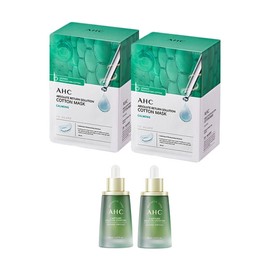 AHC Calming Cotton Mask Pack 50 Sheets + Capture Solution Calming Ampoule 50ml x2 / AHC 순면 마스크팩 카밍 50매 + 캡처 솔루션 카밍 앰플 50ml x2
