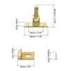 QWORK Brass Heavy Duty Elbow Latch Cabinet Door/Window Catch, 4