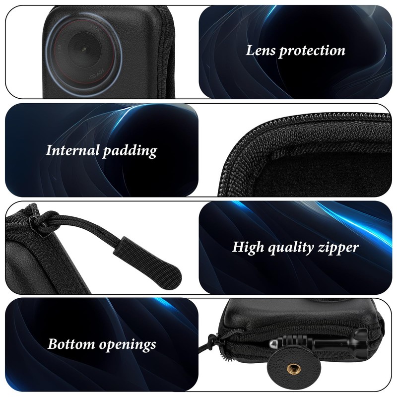 Geekria Portable Carrying Case for Action 5 Pro, Travel Storage