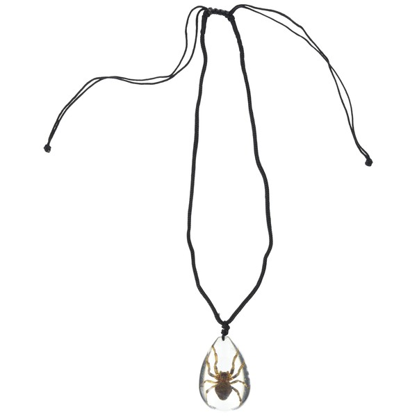 REALBUG Spider Necklace, Clear, Large