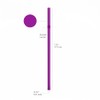 Flexible Plastic Drinking Straws - 7.75" x 0.23" (250, Purple)