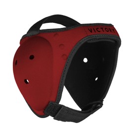 Wrestling Headgear - BJJ Headgear - Grappling Headgear - Ear Guard - Ultra Soft Ear and Head Guard (Red, Youth)