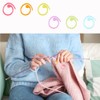 Samcos Knitting Markers, Stitch Markers, 30 Count Markers, Metal Needle