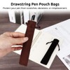 Geieold 100 Pcs Velvet Pen Pouch Bags Drawstring Pen Sleeve