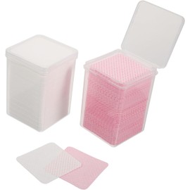 WOONEKY Toallitas De Limpieza Sin Pelusa Para Extensiones De Pestañas y Remoción De Esmalte Gel Cajas De Almohadillas De Tela No Tejida Seguras y Absorbentes Para Limpieza De Pegamento De