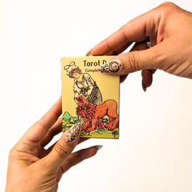 Witchy Cauldron Mini Tarot Cards Deck – Pocket Rider Waite Oracle to Go Kit with Guidebook | Mini Tarot Deck for Beginners