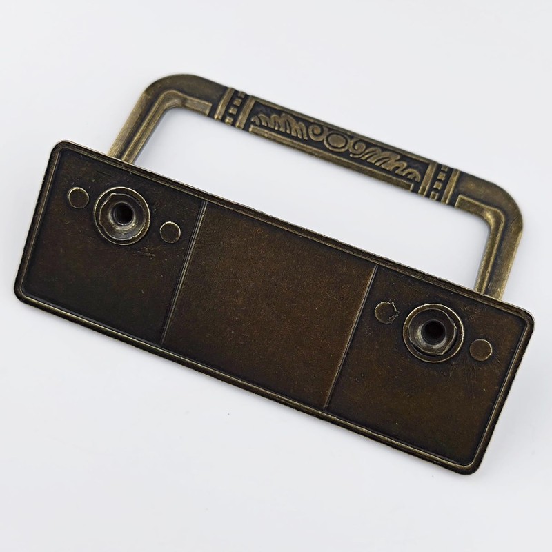 MuDuJia 4 Pack 2 1/2" Antique Bronze Bail Drawer Pull