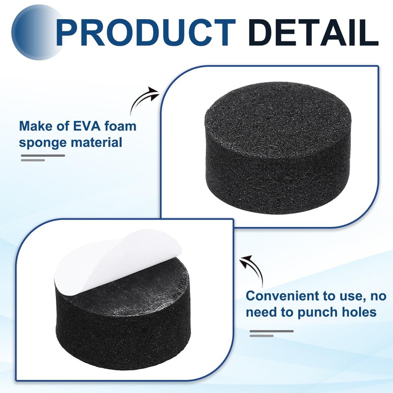 MECCANIXITY 8 Pcs Single Sided Speaker Isolation Feet Pads, 40mmx10mm