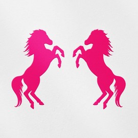 Transparent Decal Stickers of Horses (Pink) Premium Waterproof Vinyl Decal Stickers for Laptop Phone Accessory Helmet Car Window Mug Tuber Cup Door Wall Decoration ANDSKUS0g6262PI090622